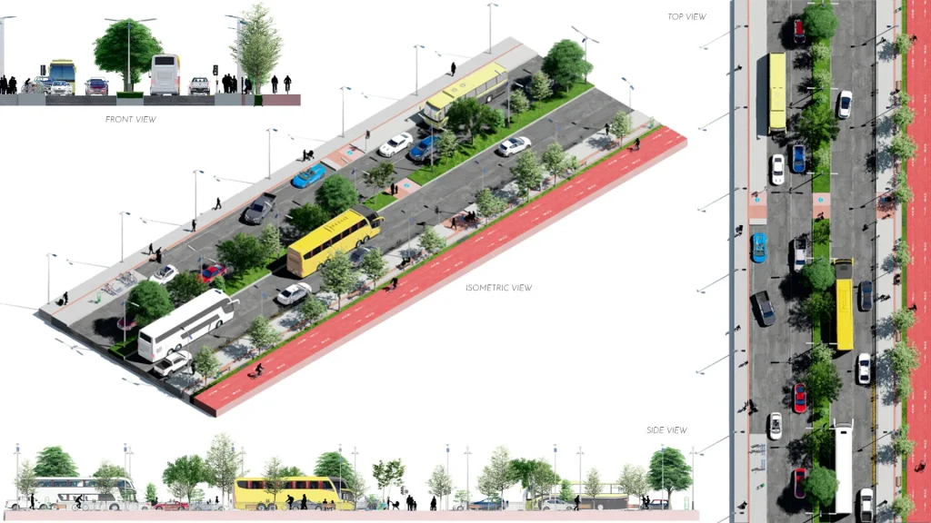 do realistic axonometric diagram